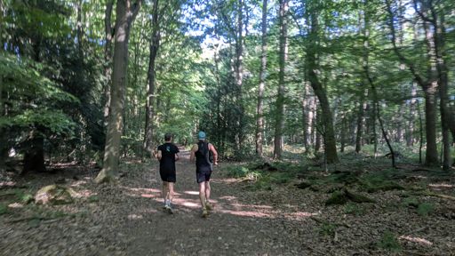 The further we run the further back I was.