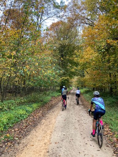 Rustic Road ... We hit this twice, beautiful stretch of road w/4 stream crossings.