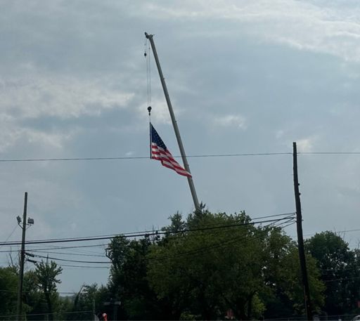 Flag in downtown Catlettsburg