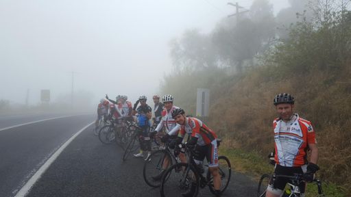 Just a little foggy n bloody cold.