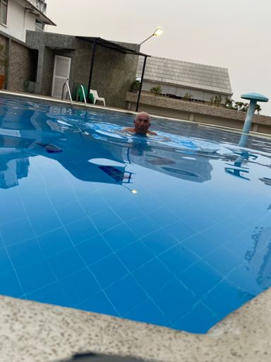 Post ride swim to cool down