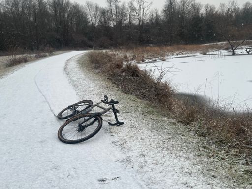 Mr Moots playing in the Rosedale meadows snow! 