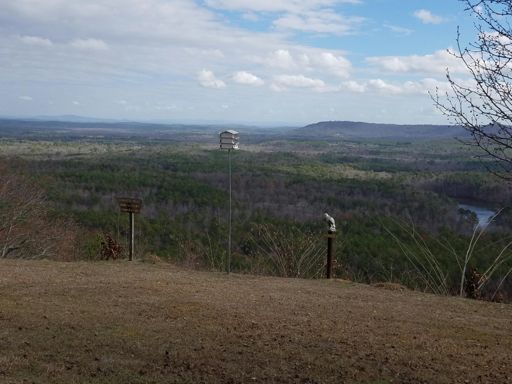 Looking back at the Skyway Epic ridge line (distant ridge) from Vandiver overlook.
