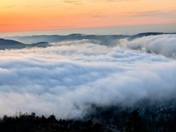 Coucher de soleil au Donon
