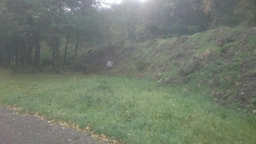 Unter dem ganzen Getöse ein zu erahnendes "Rastplatz bitte sauber halten"-Schild...  Genau mein Humor