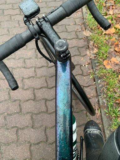 Abperlfähigkeit des Rahmens: Sehr gut:-))