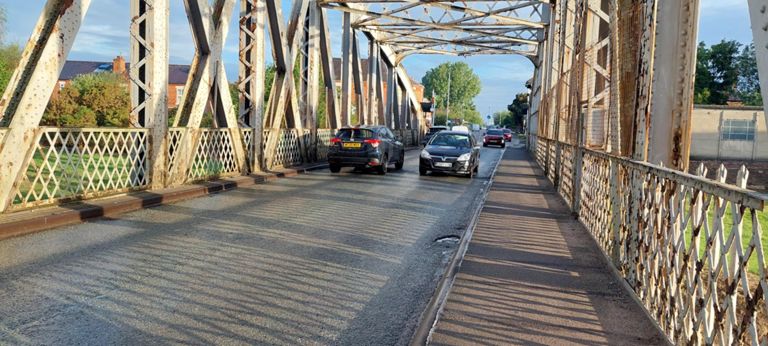 The bridge over, looking north-north-west