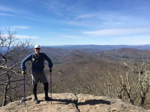 The view from Blood Mountain: 42 miles in