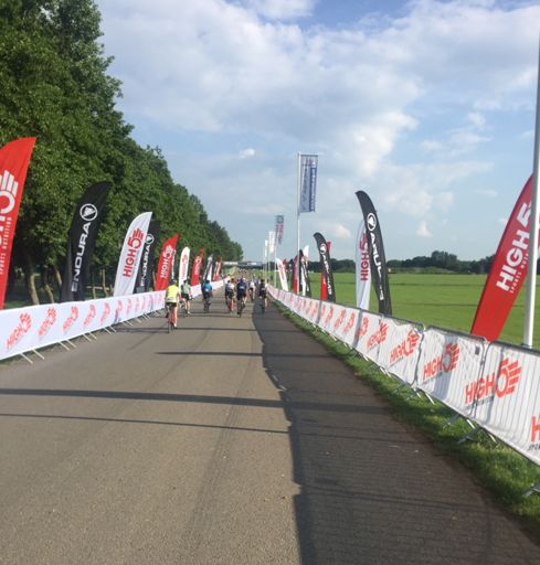 The finishing straight after 80-ish miles!