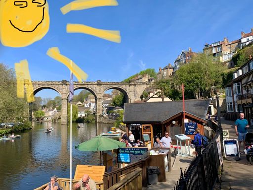 The sun was out as you can see.