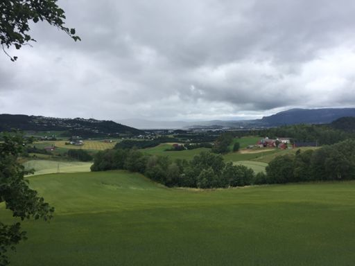 Fra NM - løypa Lånke mellom regnskurene