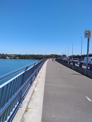 Wow new iron cove bridge bike path.