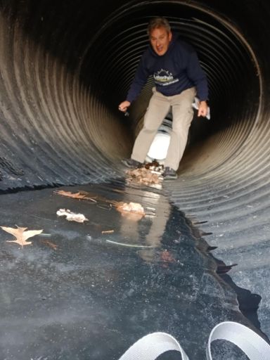 Selfie in the tunnel