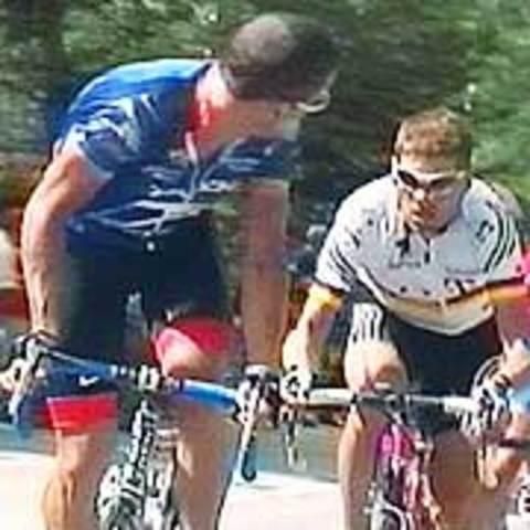 Me to Kieran on the climbs 