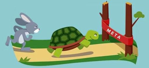 Lembra da lebre e a tartaruga???