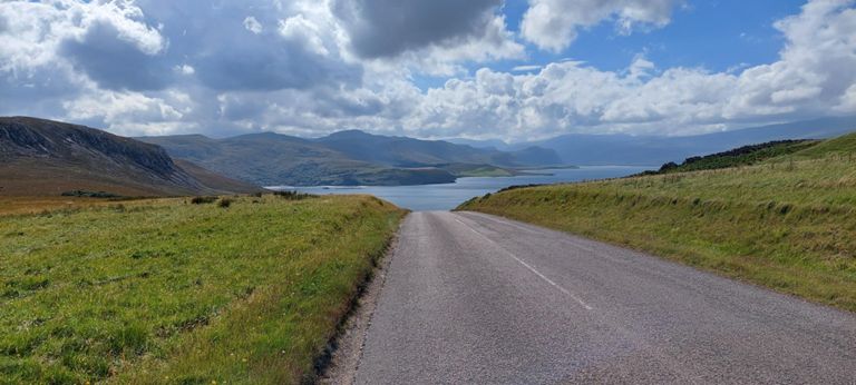 First view of Loch Eriboll from Heilam