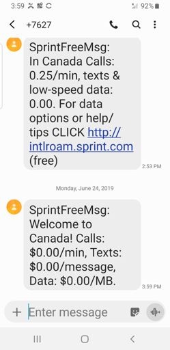 The sign in town said " Welcome to Richford," my phone said"Welcome to Canada. "😄