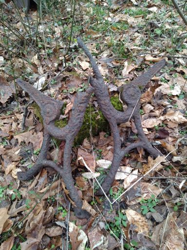 1900's brackets for a school desk and seat - see last picture