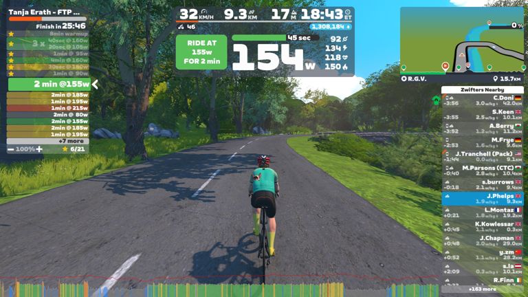 Zwift - Tanja Erath - FTP Booster