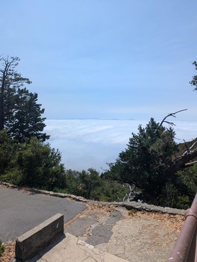 first ascent, totally locked in, I could barely make out the tip of Sutro Tower