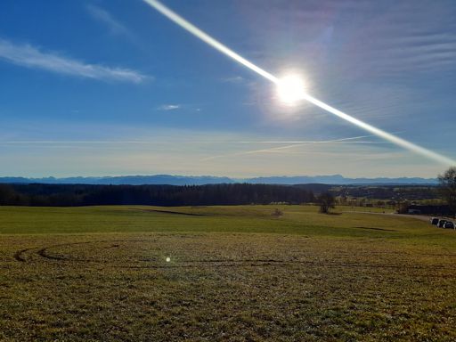 Die heimischen Berge leider schon voll Schnee