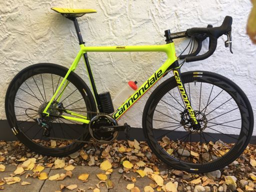 Das Test Setup: SupersixEvo Disc - 52er Blatt vorne, 11-36 hinten. Entspricht von der Bandbreite exakt einer 52/36er Kurbel mit 11-25 Kassette hinten.