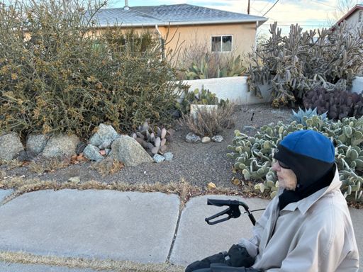 Here's mom, resting where we normally see Albie