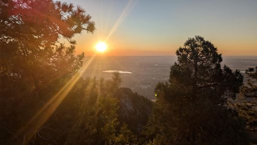Sunrise from Green's summit