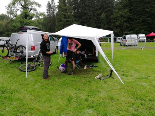 Mike's racey looking gazebo!