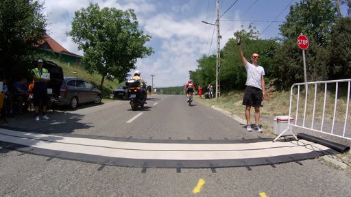 Ez már a 4. kör vége, még mindig én megyek elől.  Itt már challenge volt, hogy egy teljes kört tekerjek a mezőny elején. :)