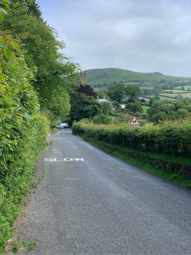 Looking at widdecombe 525ft .8 of a mile