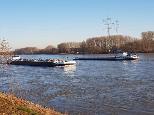 Schiffsbegegnung am Schweizer Ausblick