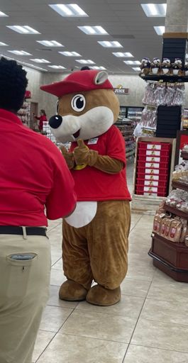 Stopped at Bucees on the way home and the beaver was there!