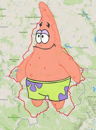 Scheinbar bin ich einen Patrick gefahren... Und Freiberg ist sein Gehirn 😬