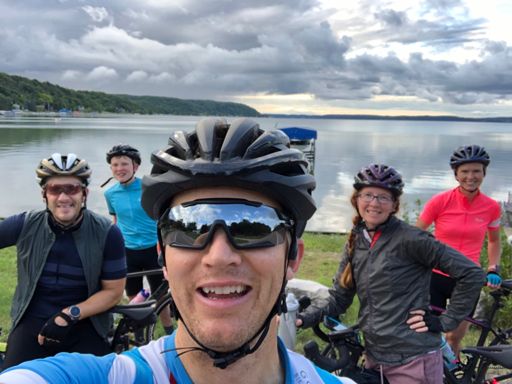 Beautiful Crystal lake sunrise