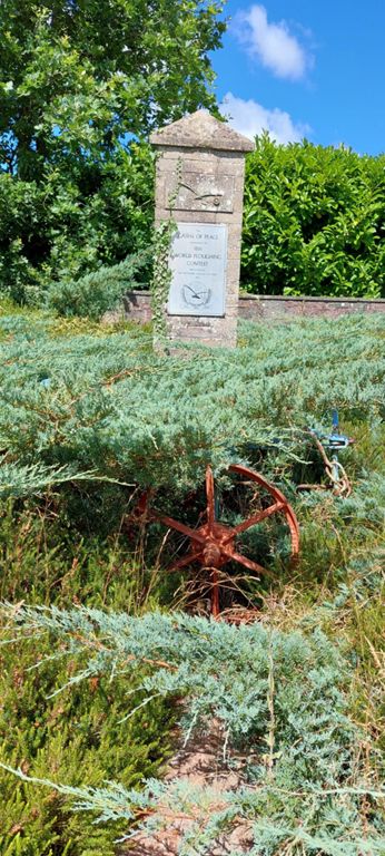 Commemerating 1971 world ploughing contest at Heywood Farm, which is after Nynehead