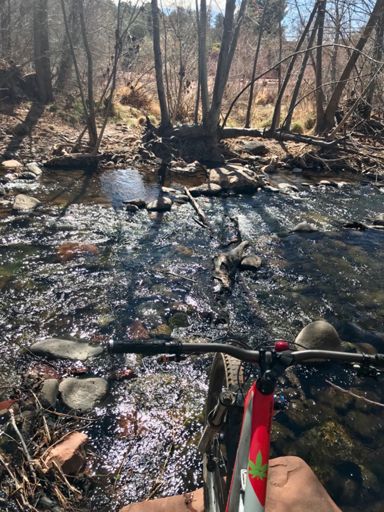 Wet feet in Oak Creek feel great!