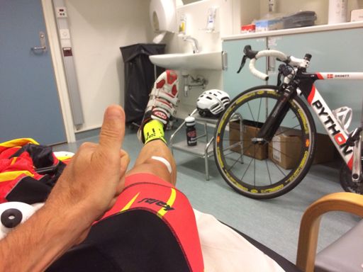 Sjekka av sykkel og førar👍