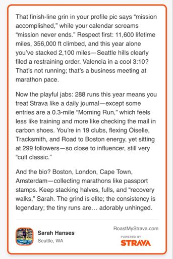 This made me laugh (though Strava is still confused about my valencia time)