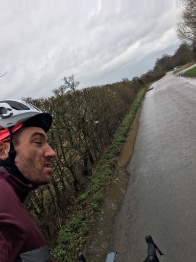 This sums up the weather and first part of the ride...