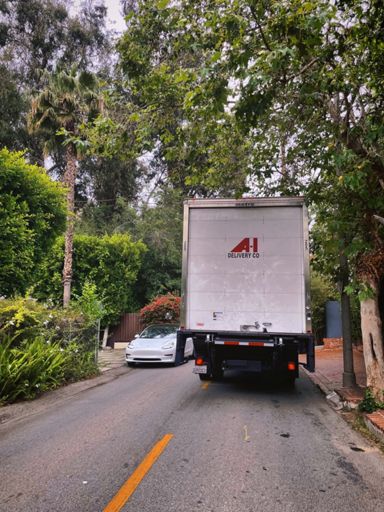 This 18-wheeler and I out here trying our best