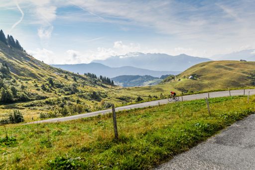 Début de la descente du col de l'Arpettaz