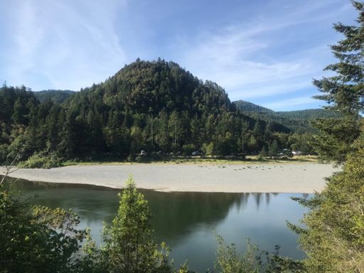 View from our campsite on the Rogue River 
