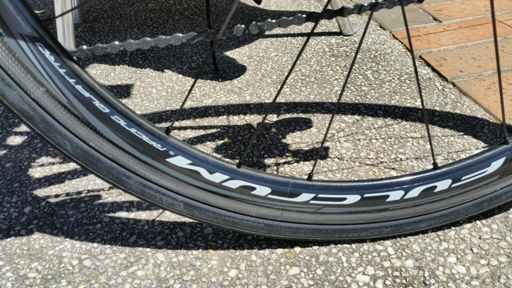 Carbon...no good into the head wind...or was that the legs?