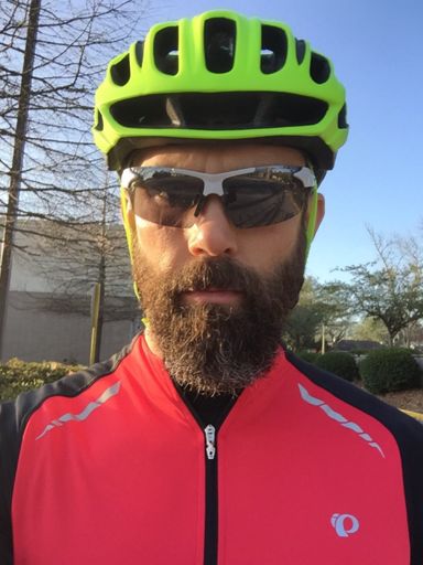 Got me a new bright ass helmet.  SEE ME!!!