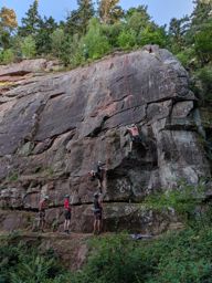 Escalade carrière de la biche