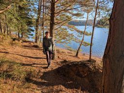 Trail au lac avec mon neveu