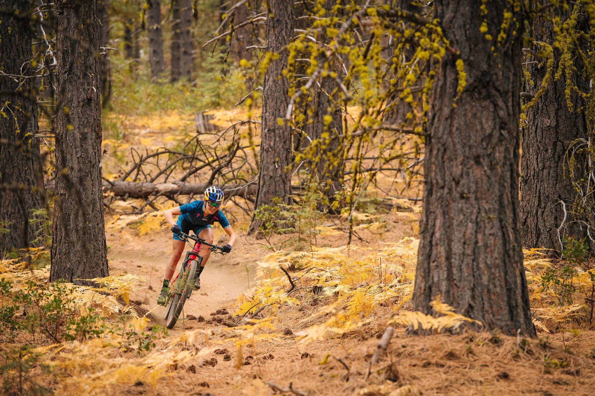 Kate Courtney a le sentier pour elle toute seule