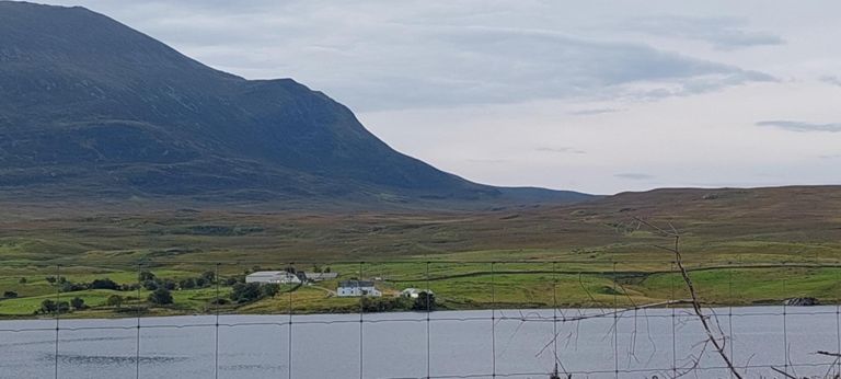 Clebrig with Ben Klibreck behind, finally enabling a sense of its enormity