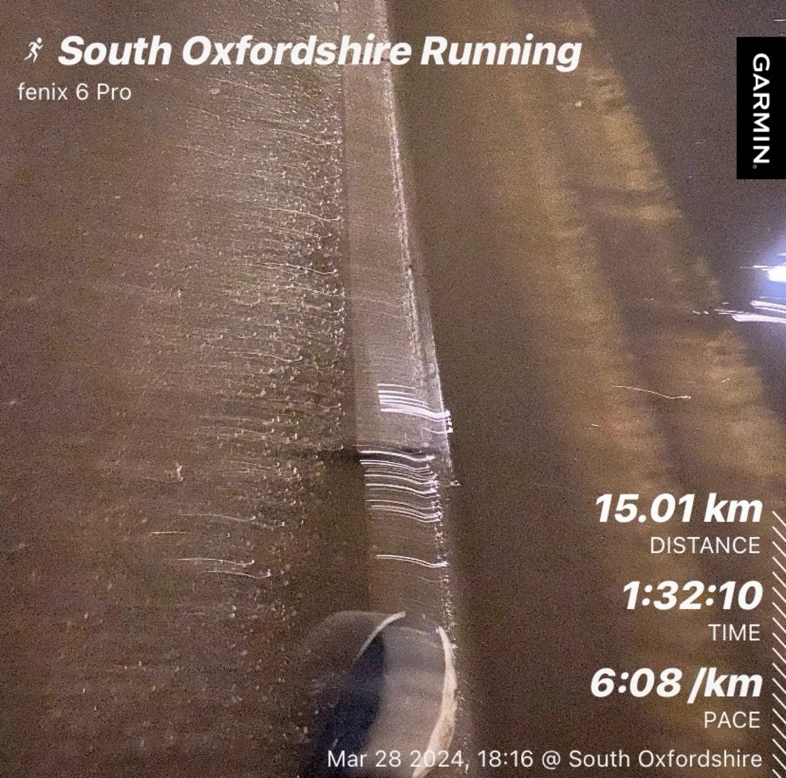 Very wet, very windy run in my @hyloathletics 🏃🏼‍♀️